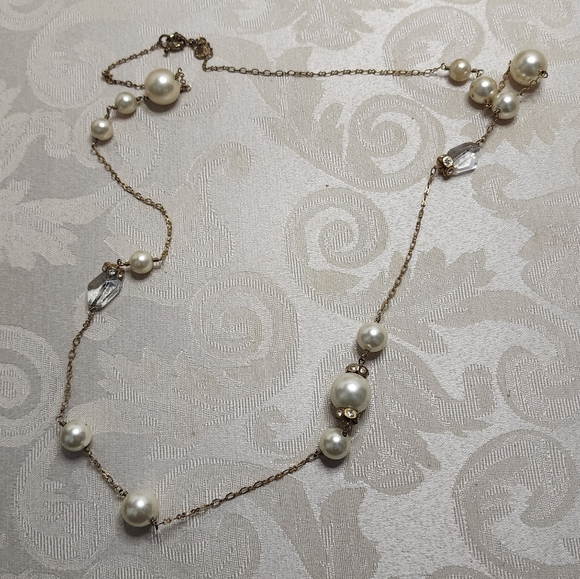 J. Crew Pearl and Gold Long Necklace - Picture 5 of 5